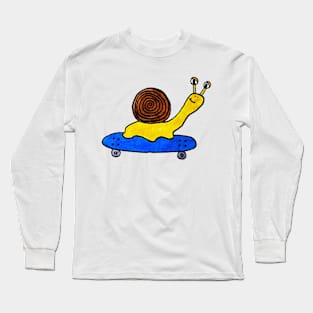 Skater Snail Long Sleeve T-Shirt